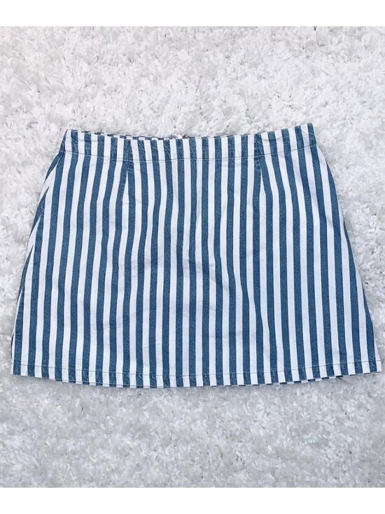 Dresses & Skirts - Blue and white pin stripe skirt